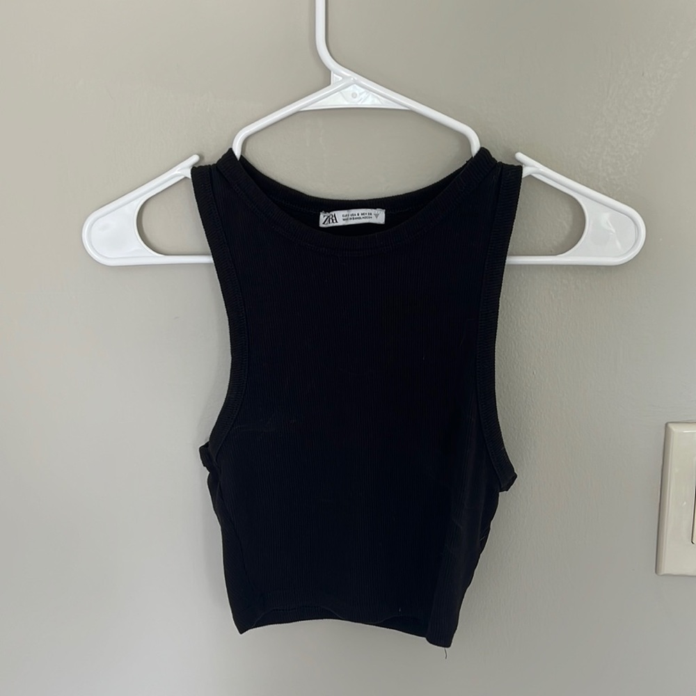 Zara black tank top